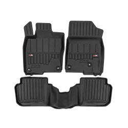 Tappetini per auto Proline 3D compatibili con Honda Civic XI dal 2021 in poi su misura in gomma | Note: Hybrid | Set di tappetini premium | Materiale TPE durevole | Bordi più alti